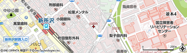松葉町周辺の地図