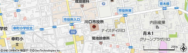 川口市役所周辺の地図