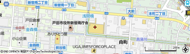 株式会社スーパーバリュー　戸田店周辺の地図