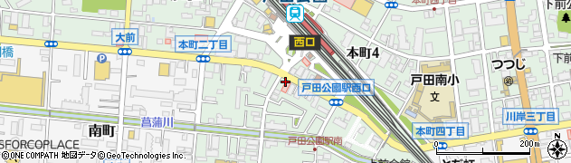 アイセイ薬局戸田公園店周辺の地図