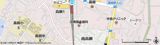 千葉県柏市南高柳1-21周辺の地図