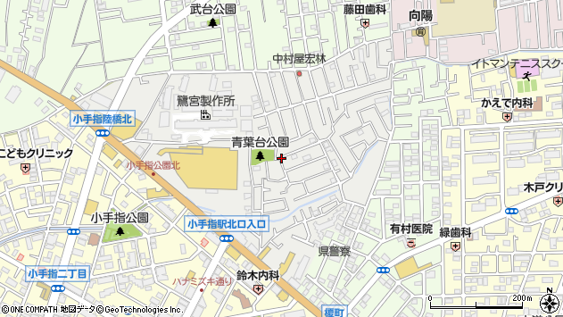 〒359-1105 埼玉県所沢市青葉台の地図