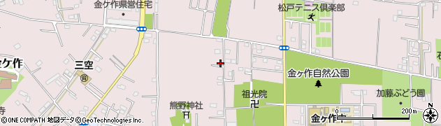 千葉県松戸市金ケ作364周辺の地図