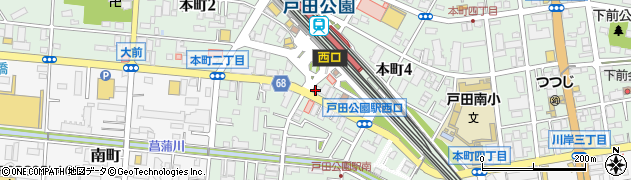 ファミリーマート戸田公園駅前店周辺の地図