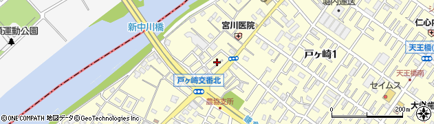 埼玉県三郷市戸ヶ崎2306-18周辺の地図