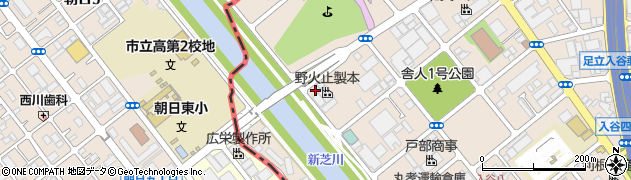 東京都足立区入谷9丁目27-17周辺の地図
