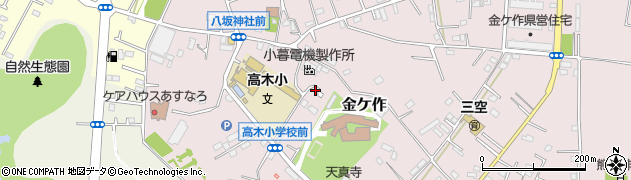 千葉県松戸市金ケ作116周辺の地図