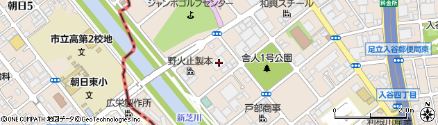 東京都足立区入谷9丁目27-30周辺の地図