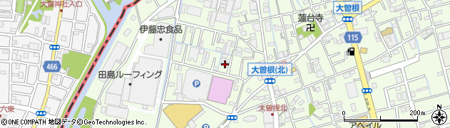 埼玉県八潮市大曽根467周辺の地図