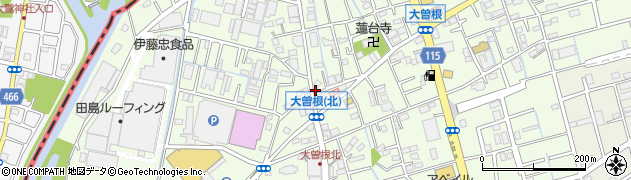 埼玉県八潮市大曽根362周辺の地図