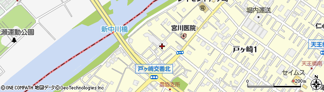 埼玉県三郷市戸ヶ崎2306-5周辺の地図