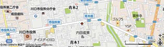 銀豚　川口店周辺の地図
