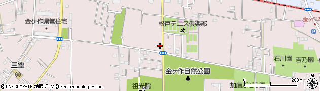 千葉県松戸市金ケ作251周辺の地図