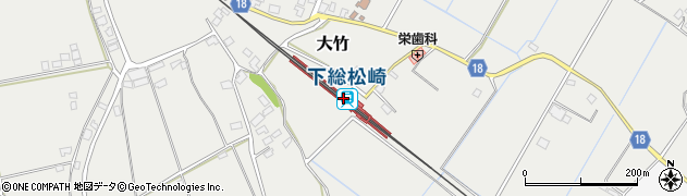 下総松崎駅周辺の地図