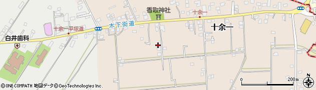 千葉県白井市十余一周辺の地図