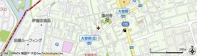 埼玉県八潮市大曽根355周辺の地図