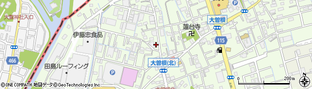 埼玉県八潮市大曽根427-1周辺の地図
