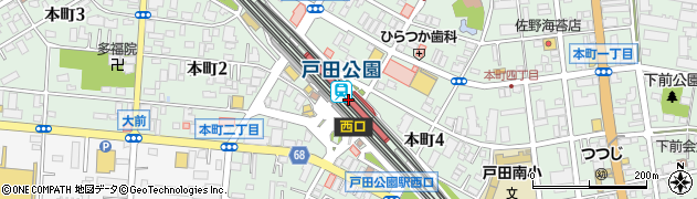 キャンドゥビーンズ戸田公園店周辺の地図