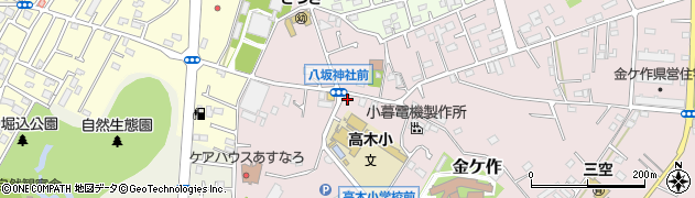 千葉県松戸市金ケ作121周辺の地図