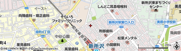 ぎょうざの満洲 新所沢東口本店周辺の地図
