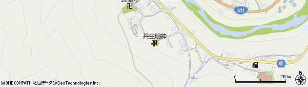 東京都奥多摩町（西多摩郡）丹三郎周辺の地図