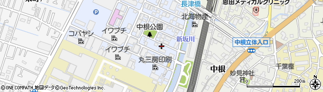 千葉県松戸市中根長津町102-2周辺の地図