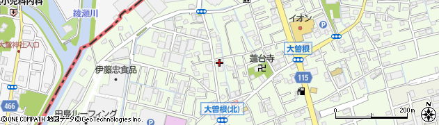 埼玉県八潮市大曽根368周辺の地図