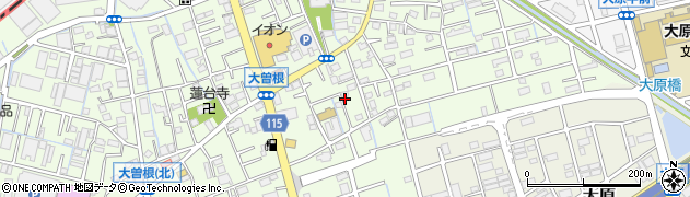 埼玉県八潮市大曽根554周辺の地図