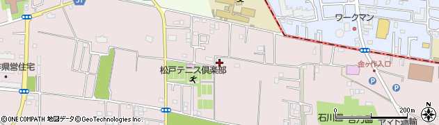 千葉県松戸市金ケ作259-70周辺の地図