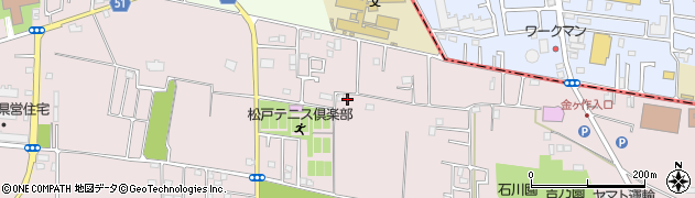 千葉県松戸市金ケ作259-75周辺の地図