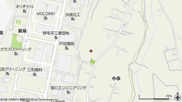 〒286-0823 千葉県成田市小泉の地図
