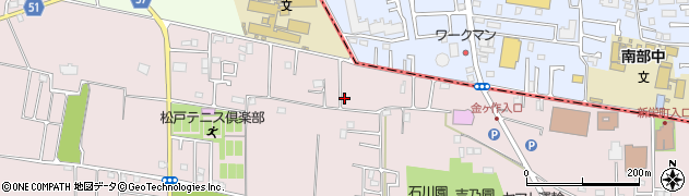 千葉県松戸市金ケ作259-36周辺の地図