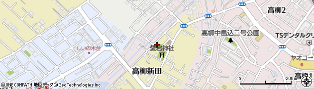 高柳新田中峠公園周辺の地図