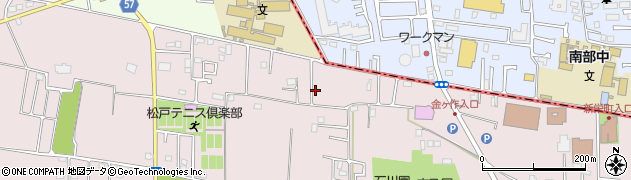 千葉県松戸市金ケ作259-35周辺の地図