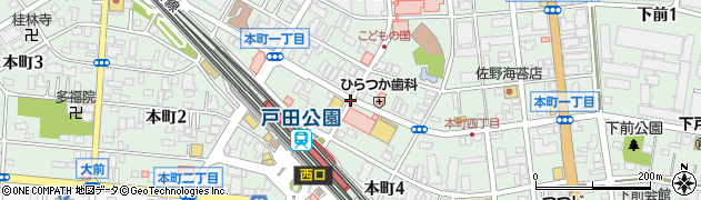 戸田中央通り周辺の地図