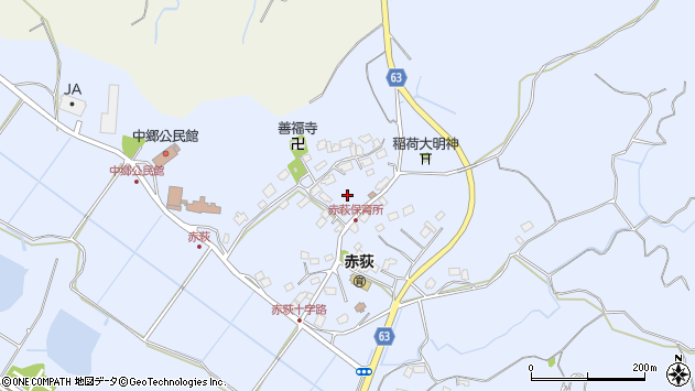 〒286-0832 千葉県成田市赤荻の地図