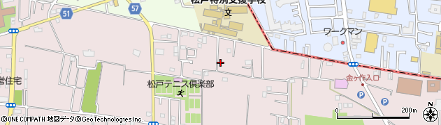千葉県松戸市金ケ作259周辺の地図