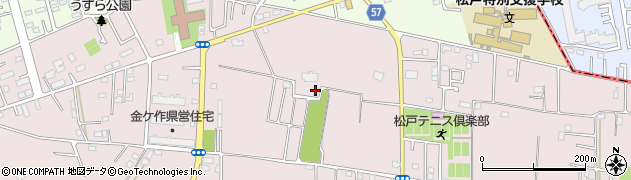 千葉県松戸市金ケ作245周辺の地図