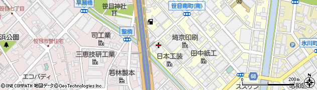 東京容器株式会社笹目工場周辺の地図