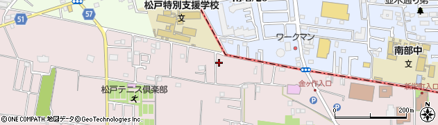 千葉県松戸市金ケ作259-40周辺の地図