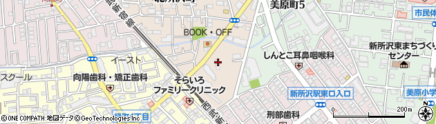 埼玉県所沢市北所沢町2014-4周辺の地図