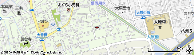 埼玉県八潮市大曽根119周辺の地図