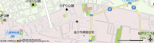 千葉県松戸市金ケ作226周辺の地図