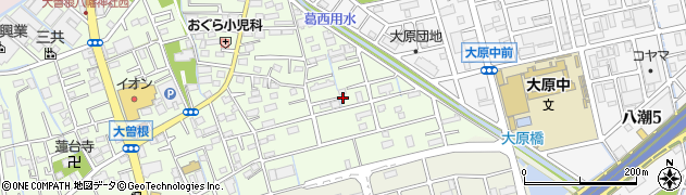 埼玉県八潮市大曽根153周辺の地図