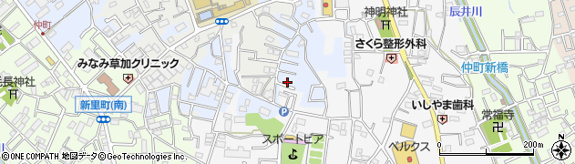 埼玉県草加市両新田東町7周辺の地図