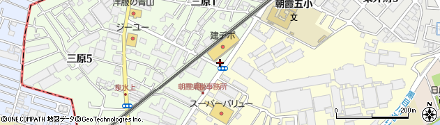 建デポ朝霞三原店周辺の地図