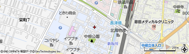 千葉県松戸市中根長津町44周辺の地図