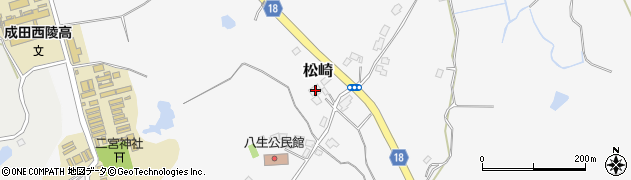 千葉県成田市松崎363周辺の地図