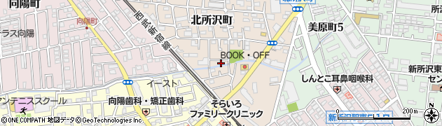 埼玉県所沢市北所沢町2256周辺の地図