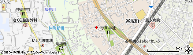 埼玉県草加市谷塚町896-6周辺の地図